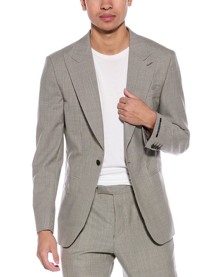Reiss Pew Wool Blazer In Gray