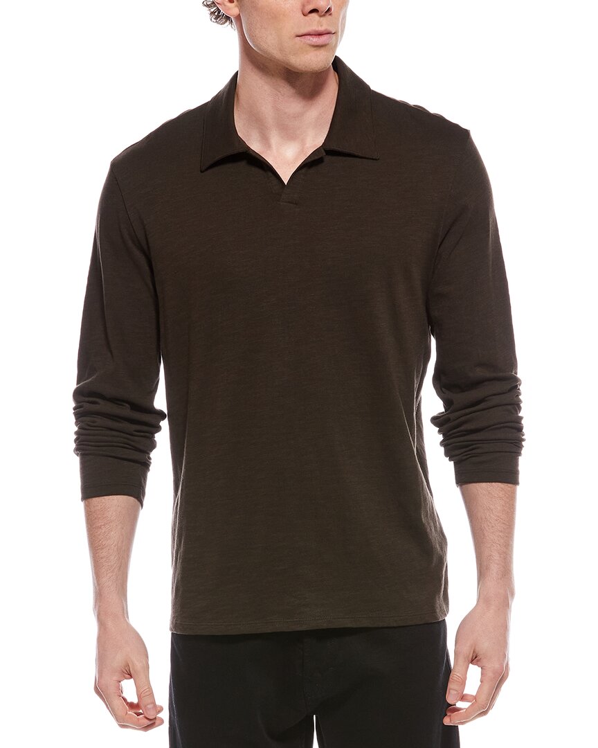 Vince Thermal T-shirt In Brown