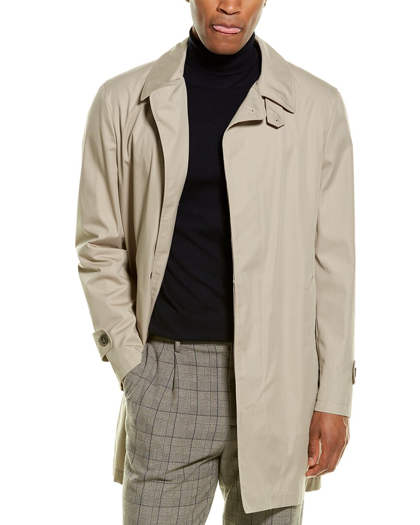 Тренч Brunello Cucinelli мужской серый 48