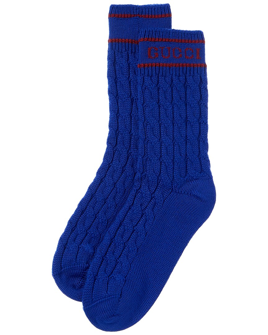 Gucci Wool Socks In Blue