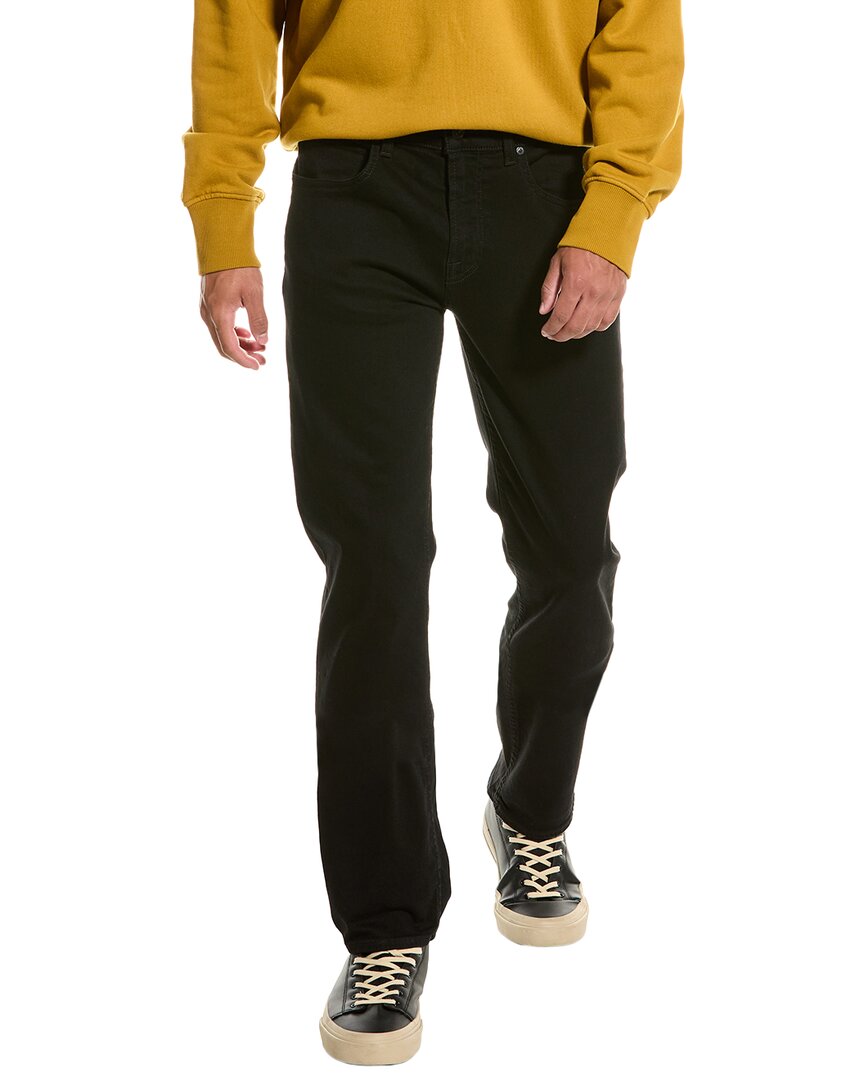 7 For All Mankind Luxe Performance Slimmy Slim Fit Jeans In Black In Silver