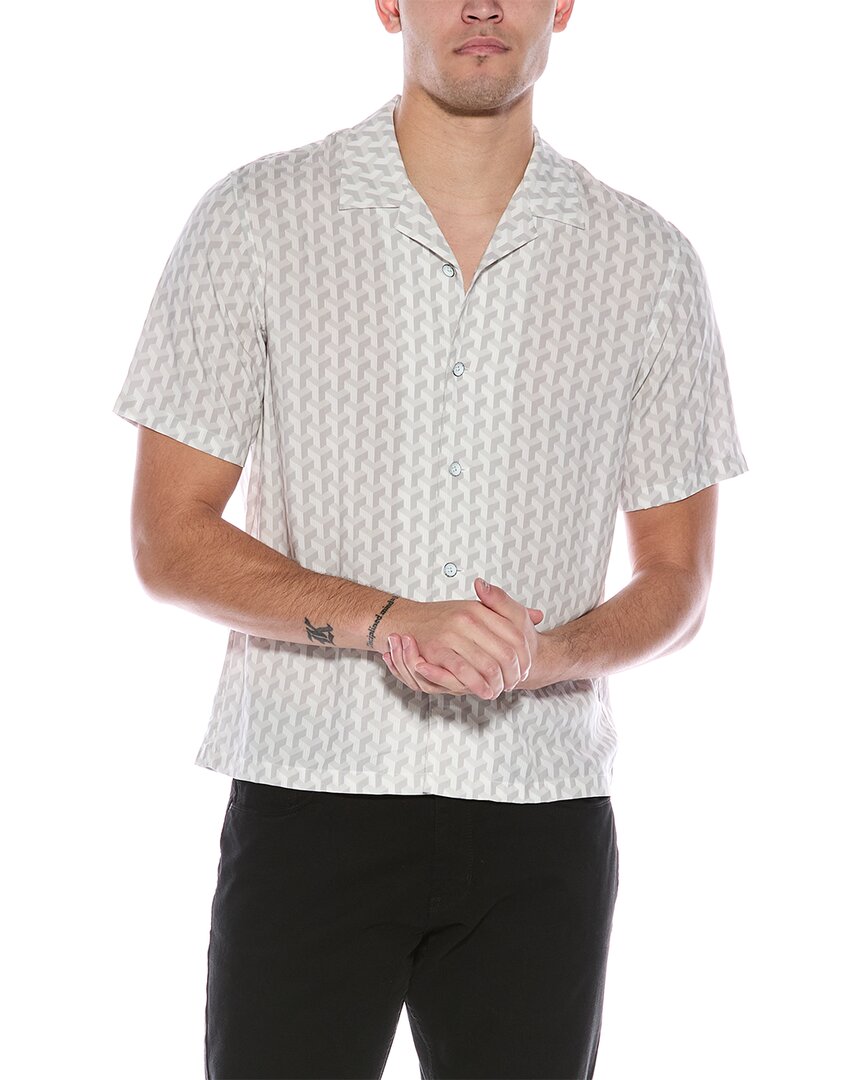 Rag & Bone Printed Avery Shirt In White