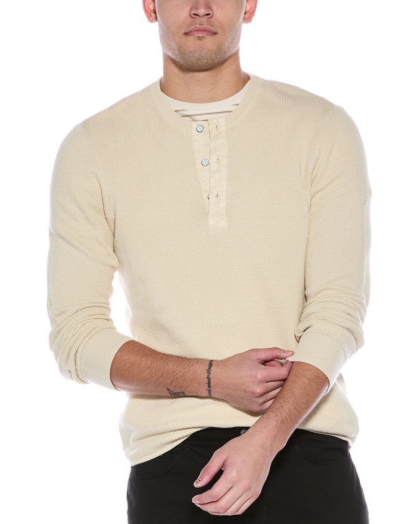 Rag & Bone Dexter Washed Henley In White
