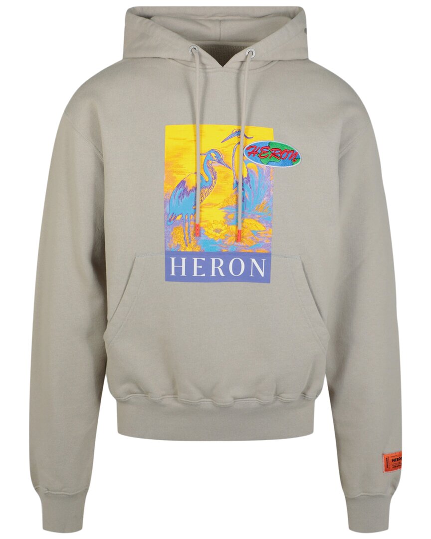 Heron Preston Heron Graphic Cotton Hoodie Pullover