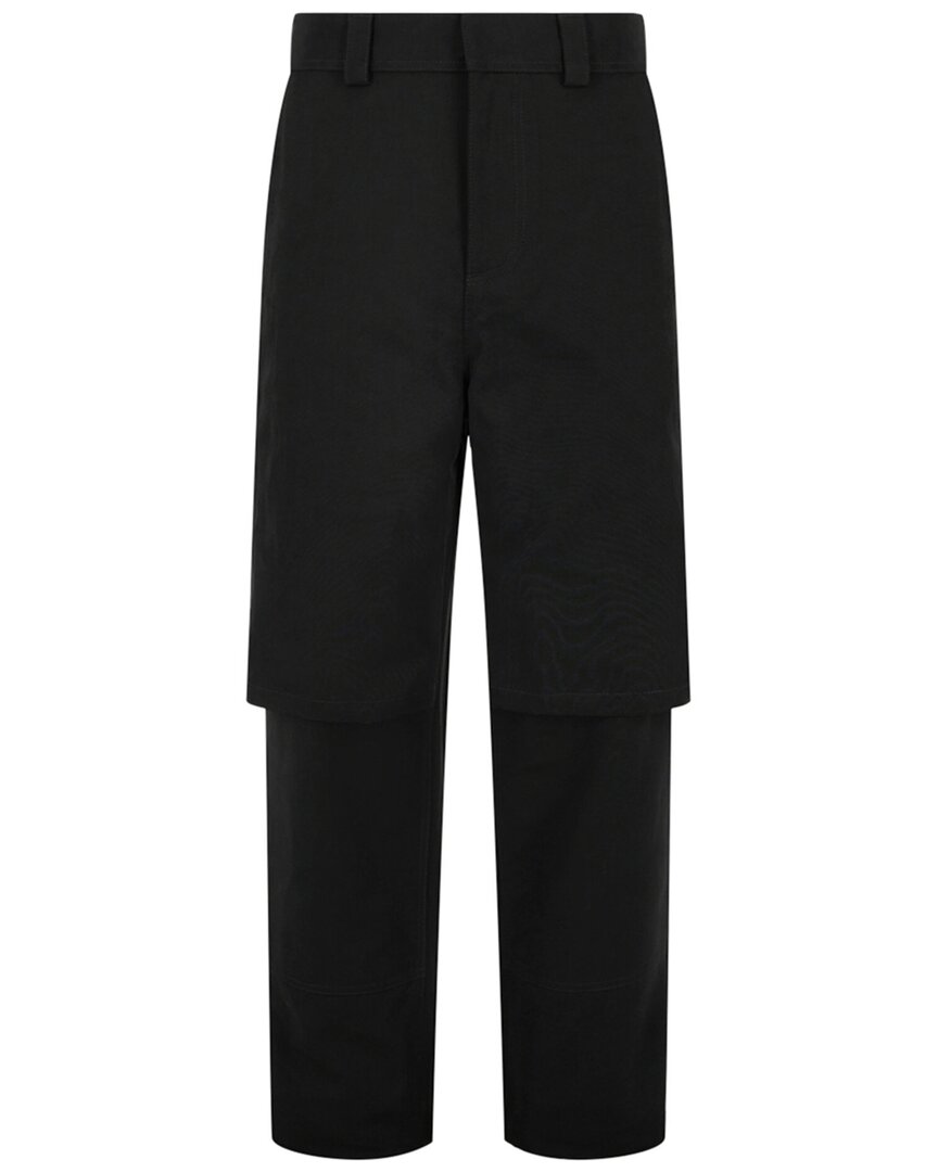Off-white Double Layer Carpenter Pants In Black