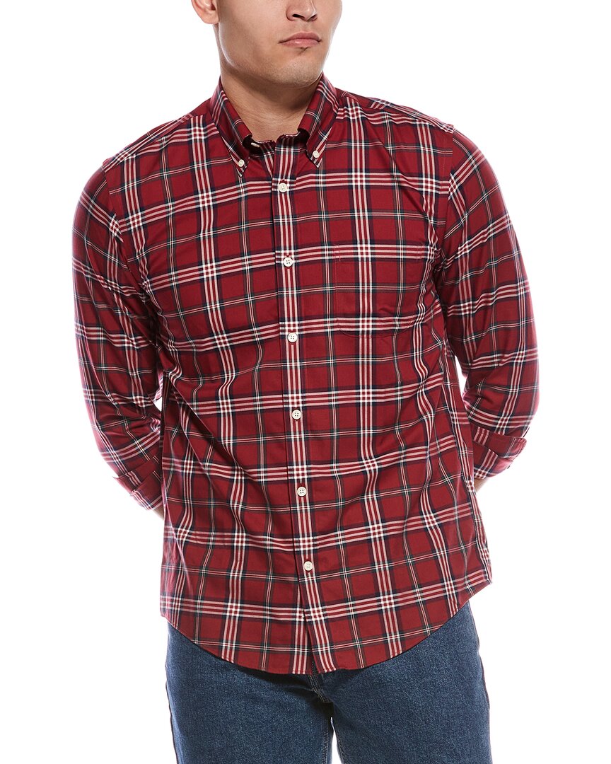 Brooks Brothers Regular Fit Shirt In Red