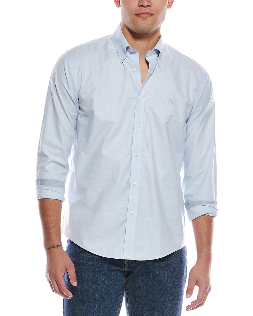 Brooks Brothers Oxford Solid Shirt In Red