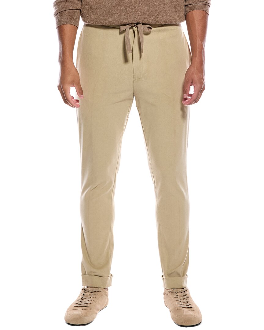 Officine Generale Officine Générale Joseph Twill Pant In Brown