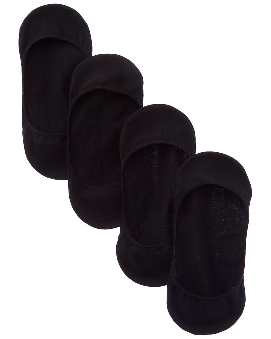 Shop Calvin Klein 4pk Invisible Liner Socks In Black