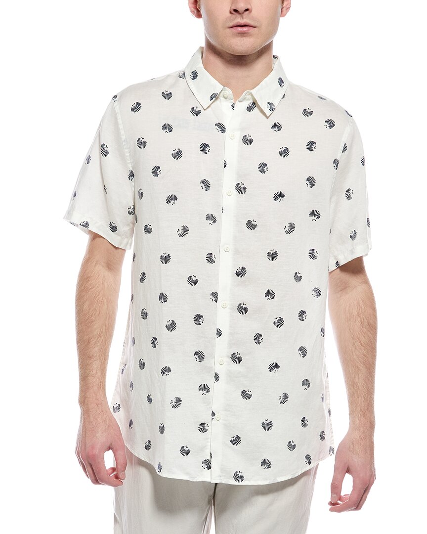 Onia Jack Linen-blend Shirt In White