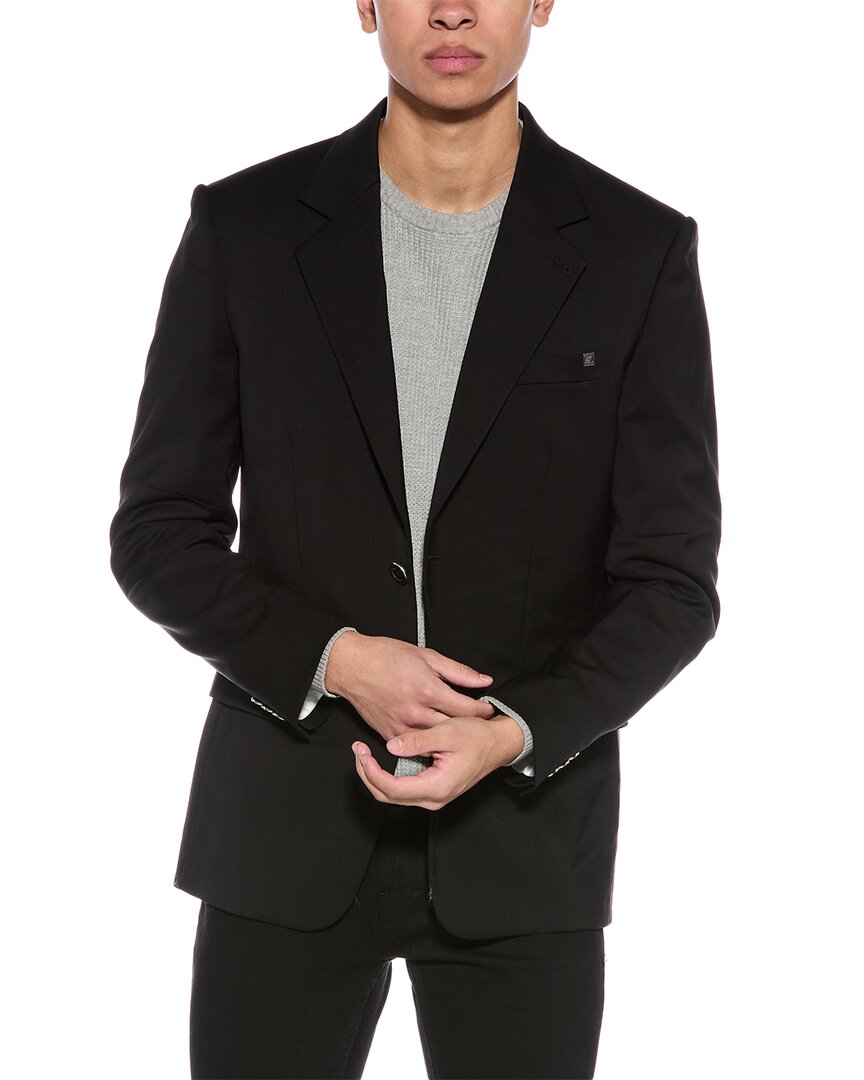 Helmut Lang Zip Classic Regular Fit Blazer In Black