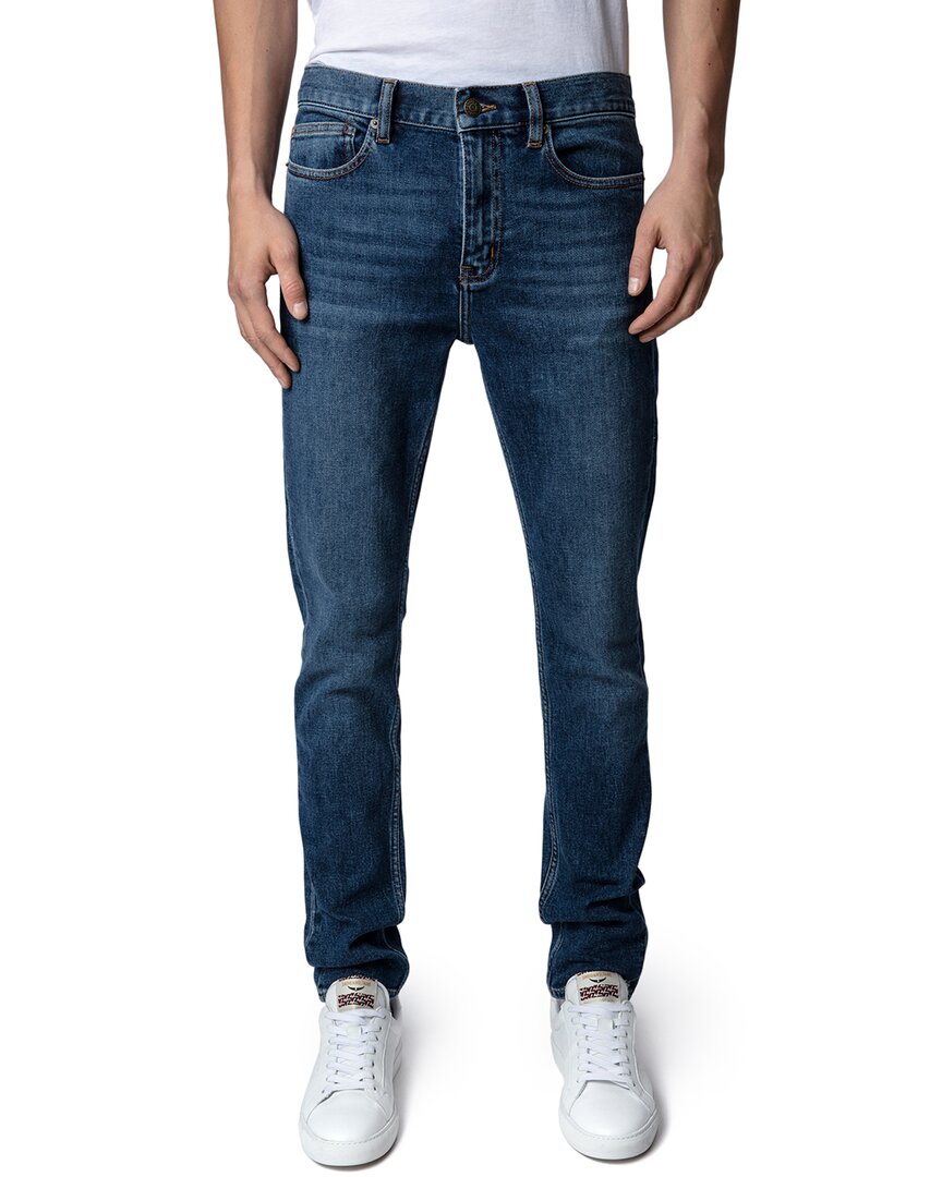 Zadig & Voltaire Steeve Denim Eco Pant In Blue