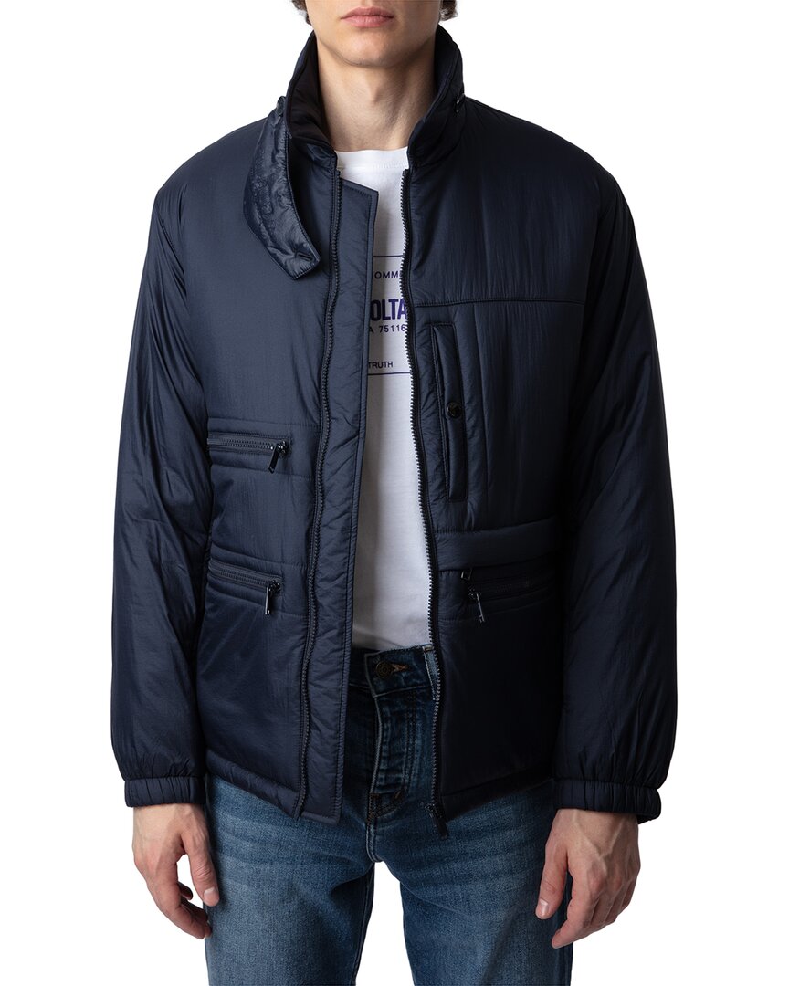 Zadig & Voltaire Multipocket Nylon Zip Front Jacket
