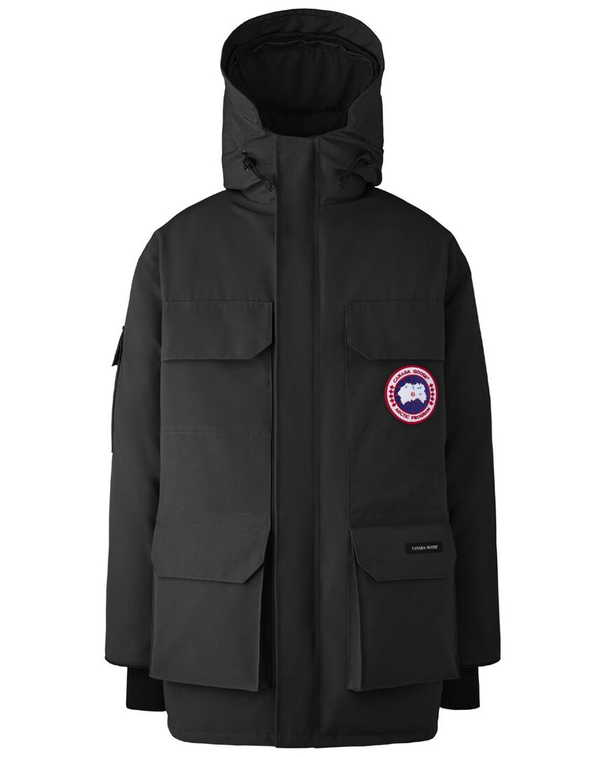 Canada Goose Mens Black Expedition High-neck Shell-down Parka Jacket Xl