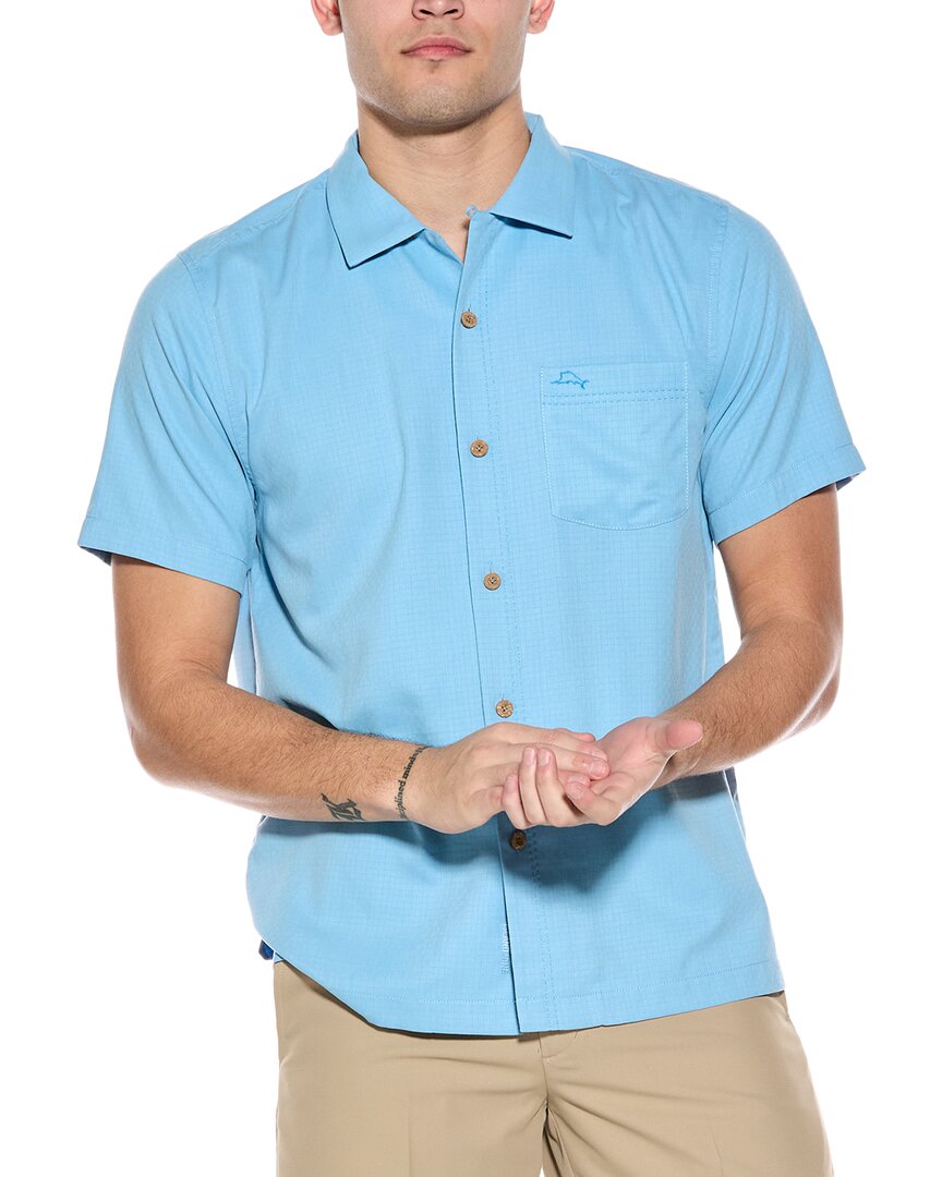 Tommy Bahama Coastal Breeze Check Silk-blend Shirt