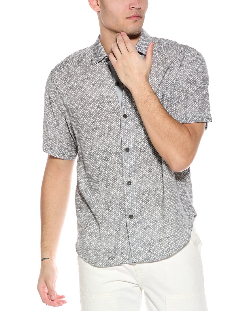 Tommy Bahama Veracruz Cay Rio Geo Shirt In Grey