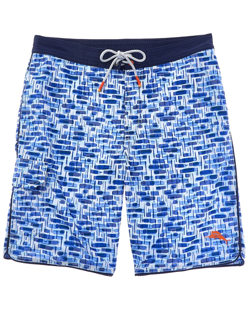 Tommy Bahama Baja Painted Geo Board Short In Blue