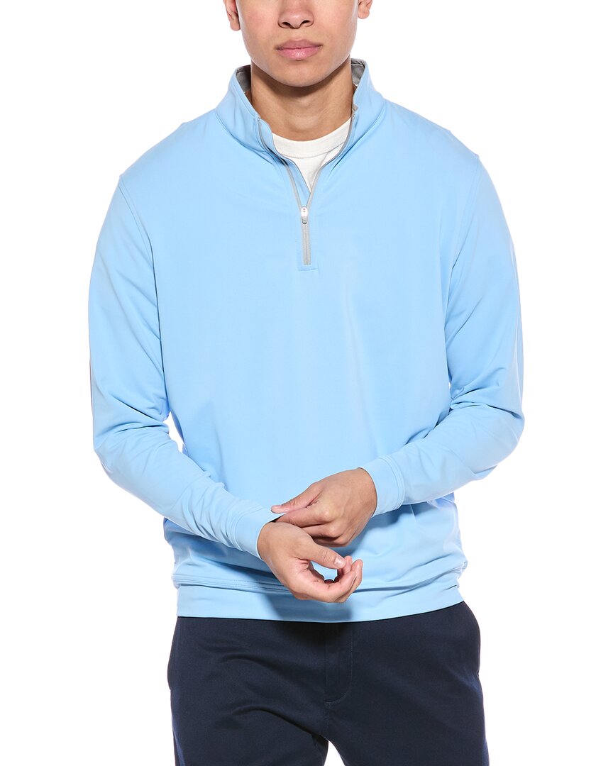 Peter Millar Quarter Zip Knitwear In Blue