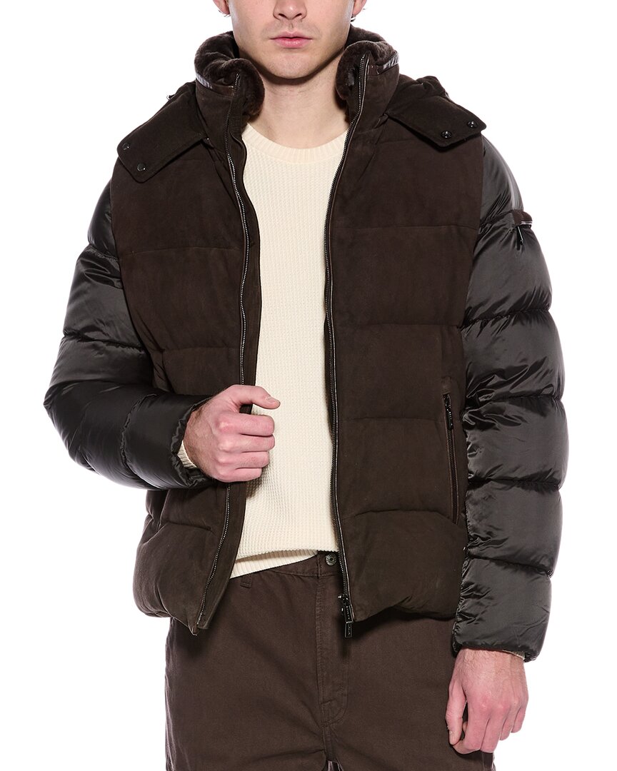 Moorer Casciano Down Jacket In Brown