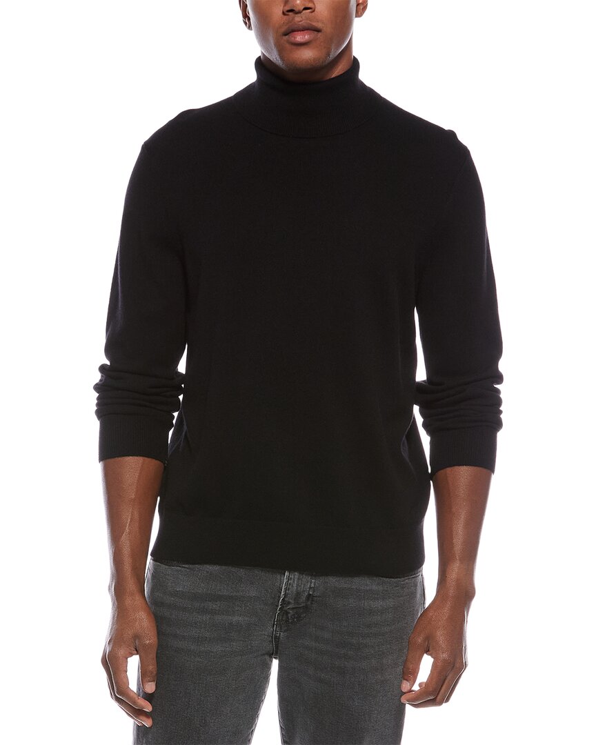 Theory Hilles Turtleneck Sweater In Cashmere In Black
