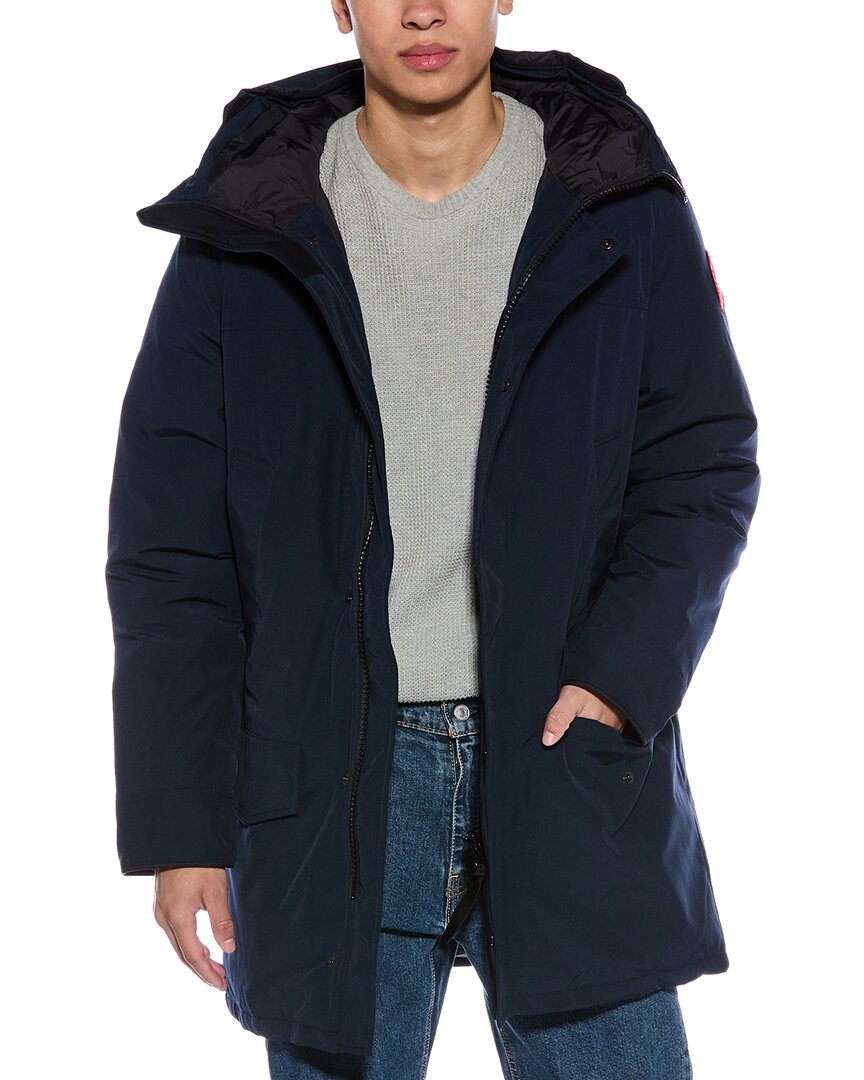 Canada Goose Navy Langford Down Parka In Blue