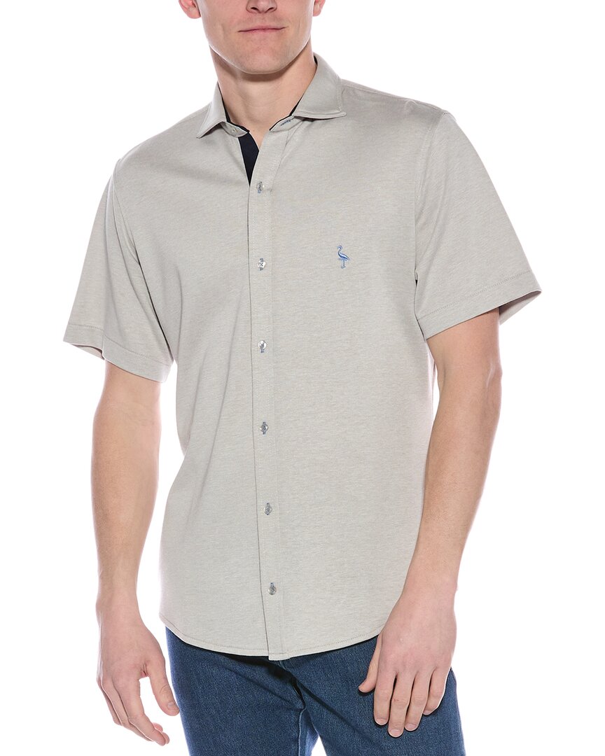 Shop Tailorbyrd Shirt In Gray