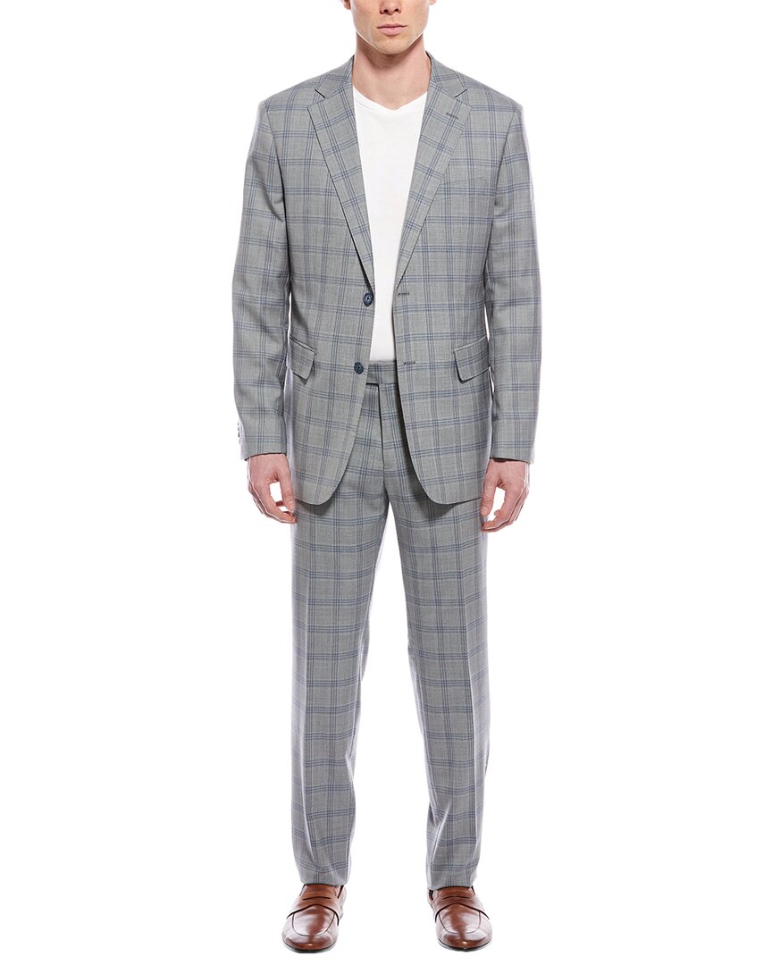 Shop English Laundry 2pc Wool-blend Suit In Grey