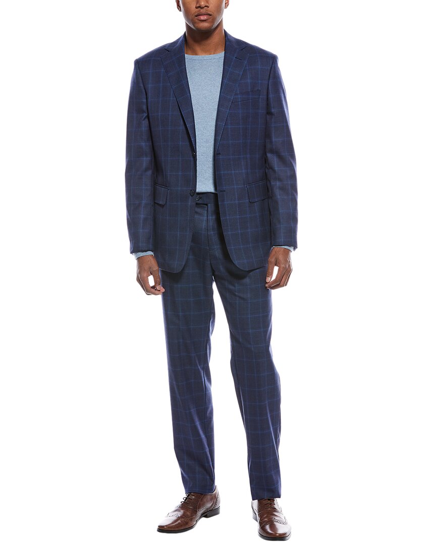 English Laundry 2pc Wool-blend Suit In Blue