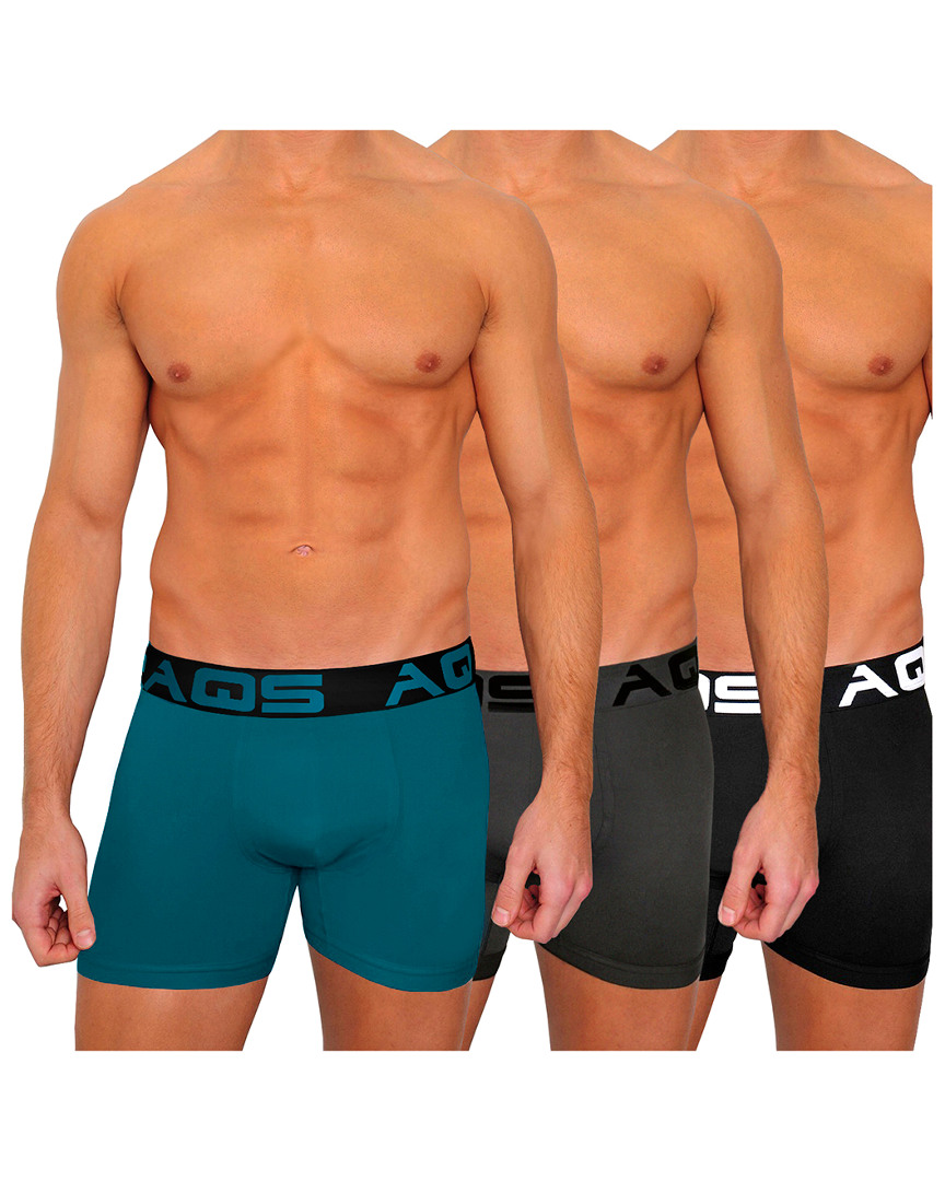Aqs Pack Of 3 Boxer Briefs