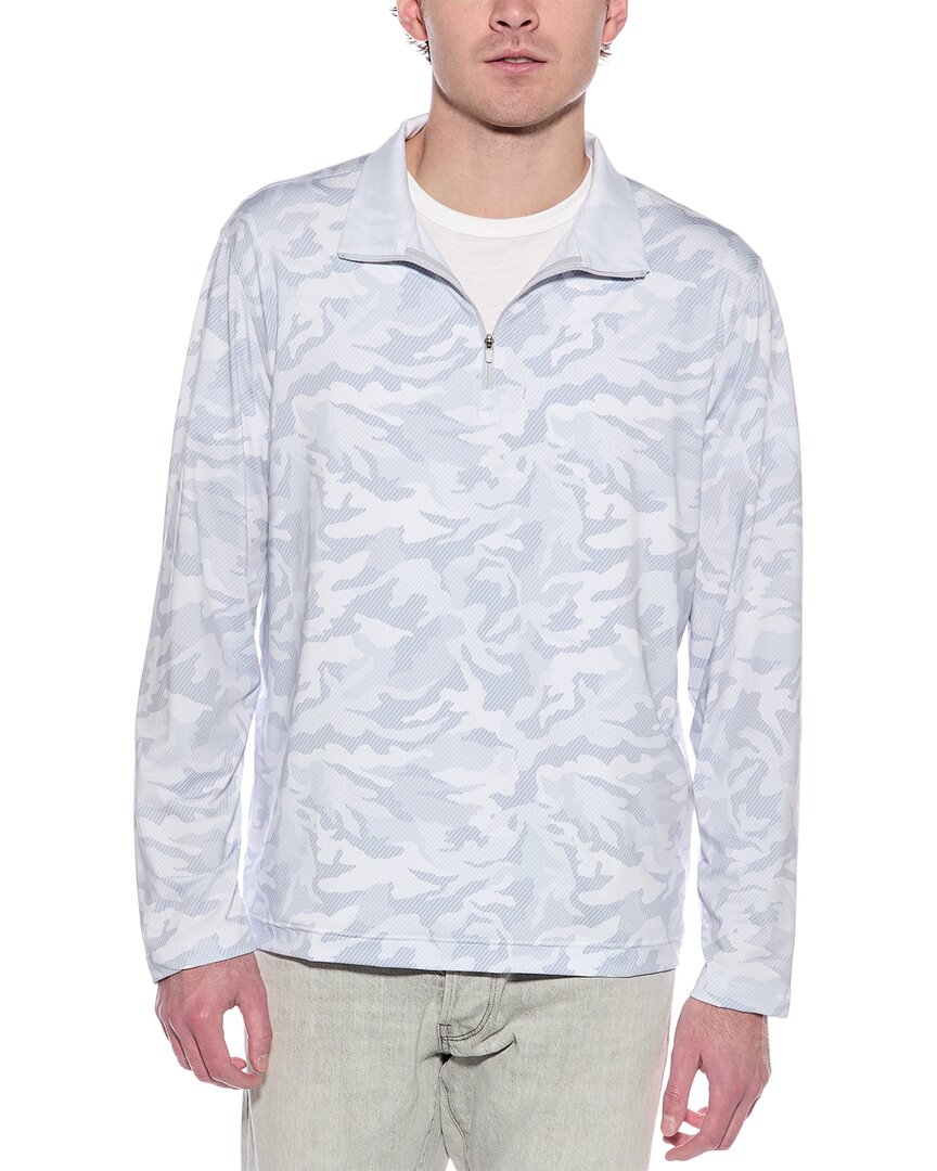 Robert Graham Faro Classic Fit 1/4-zip Pullover In White