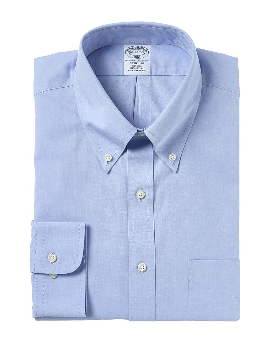 Brooks Brothers Regular Fit Dress Shirt In Blue