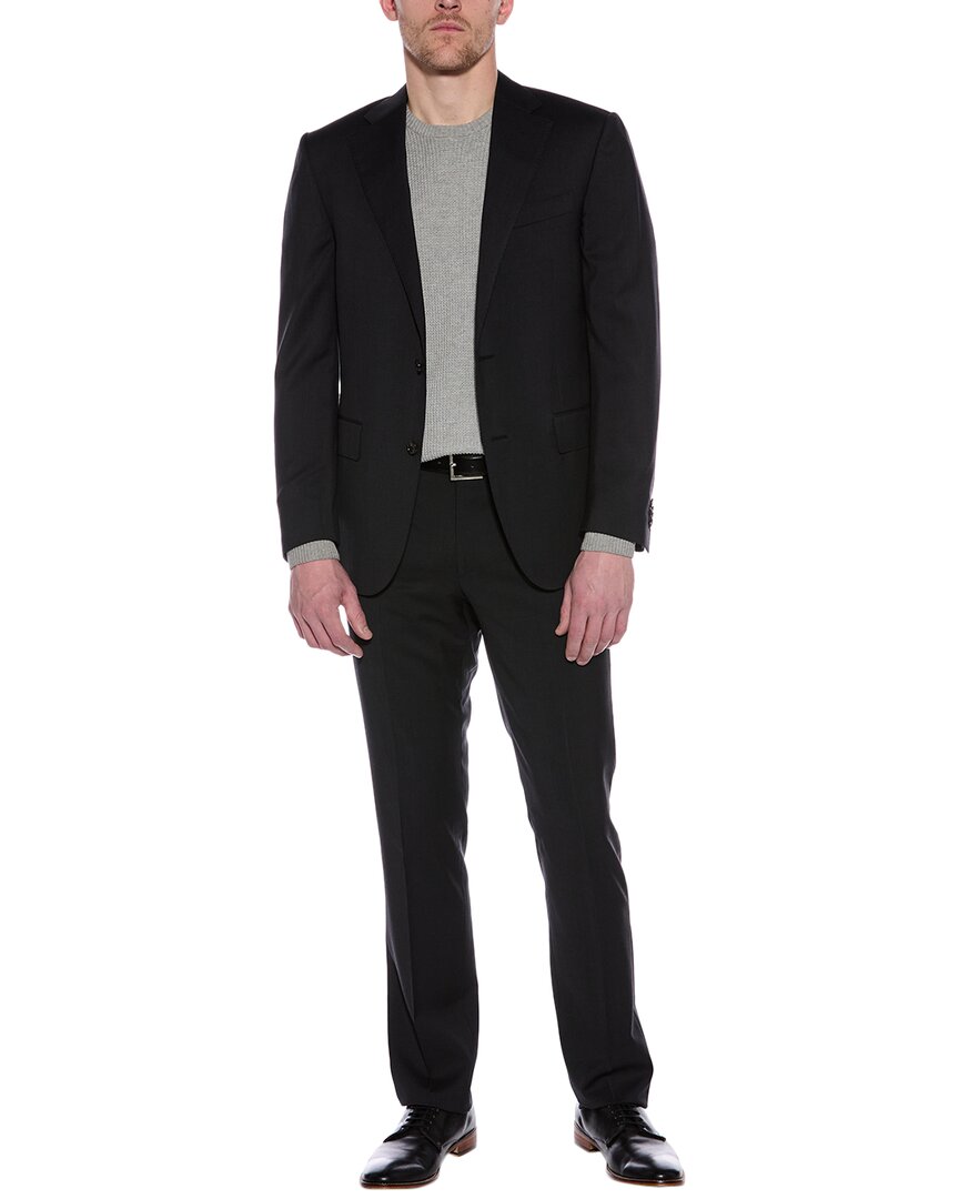 Corneliani 2pc Wool Suit In Black