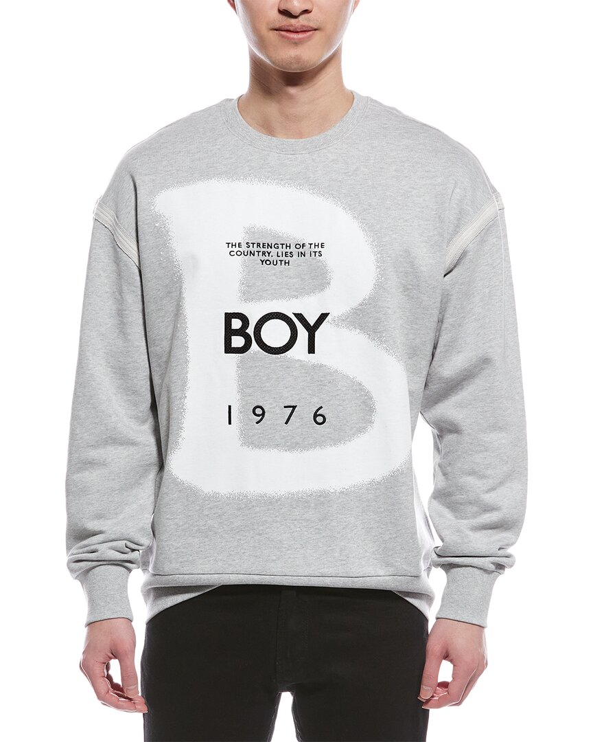 Boy London B Is For Boy Crewneck Sweatshirt In Grey