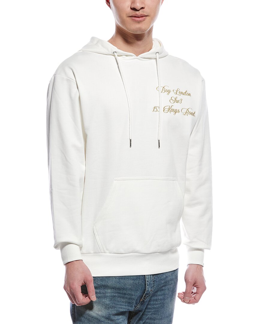 Boy London Boy Ornate Hoodie In White