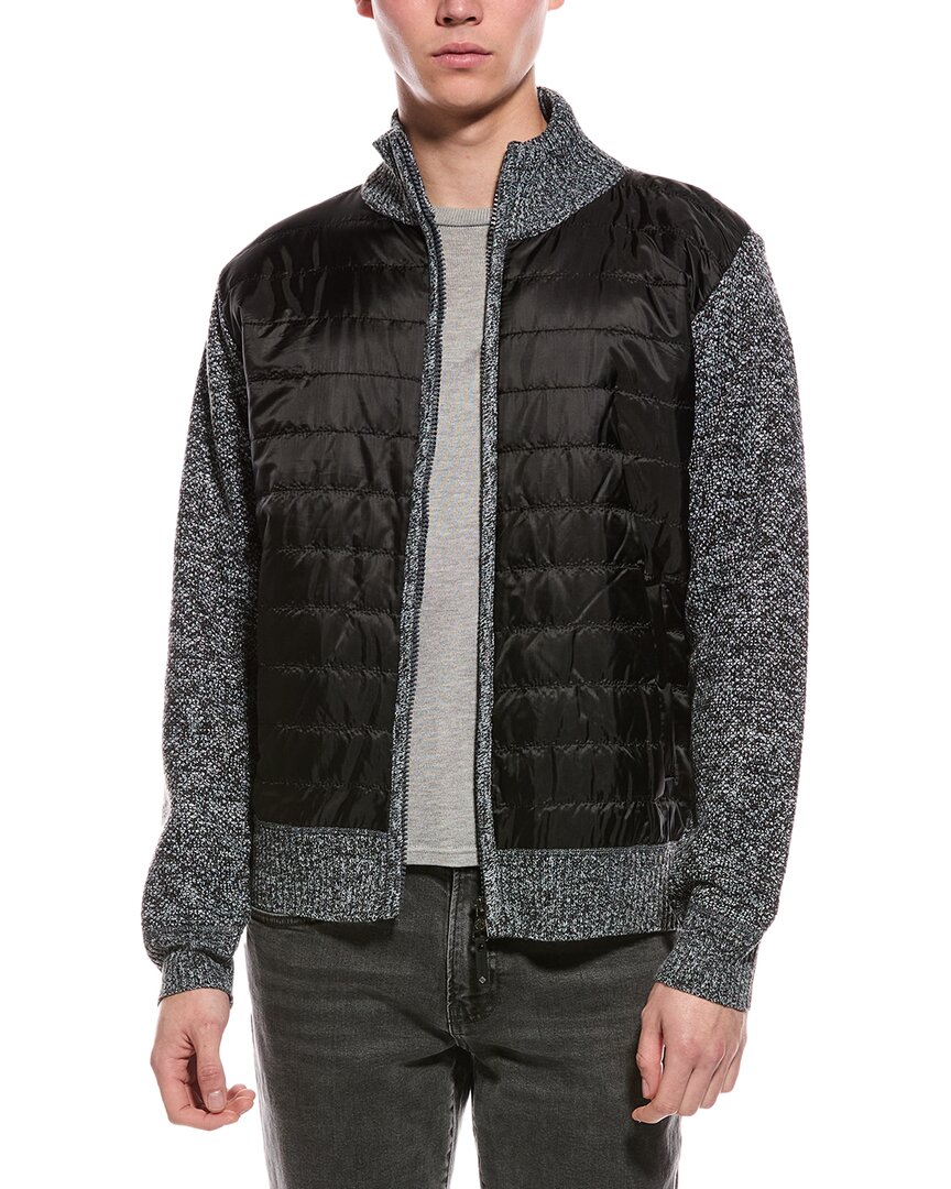 Point Zero Semi Fit Sweater Jacket In Gray