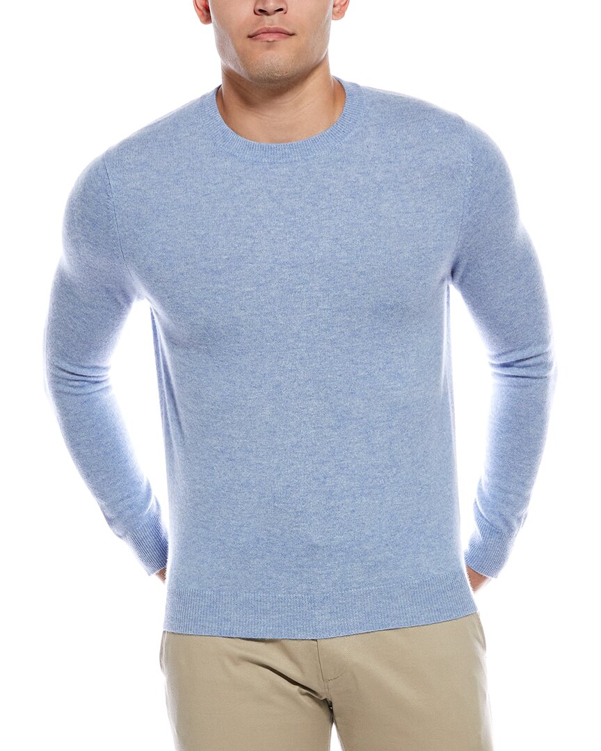 Quinn Solid Cashmere Crewneck Sweater In Blue