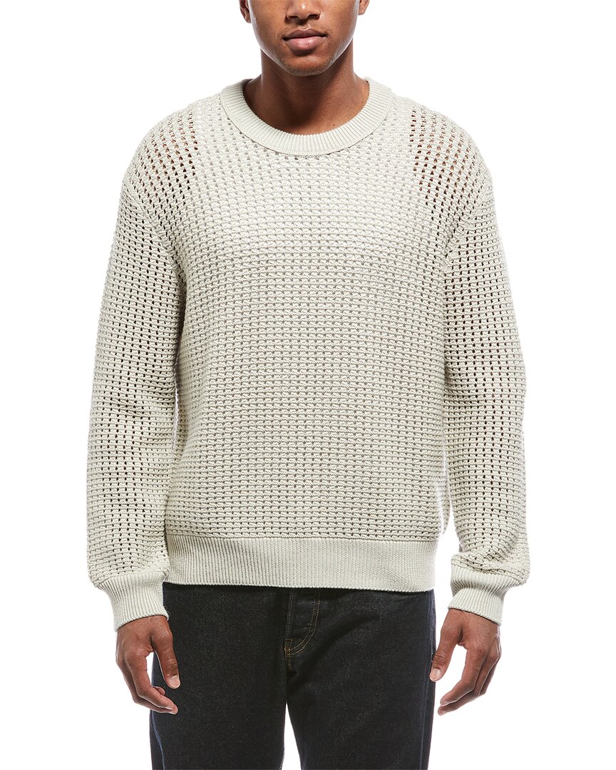 Frame Denim Wool-blend Crewneck Sweater In Grey