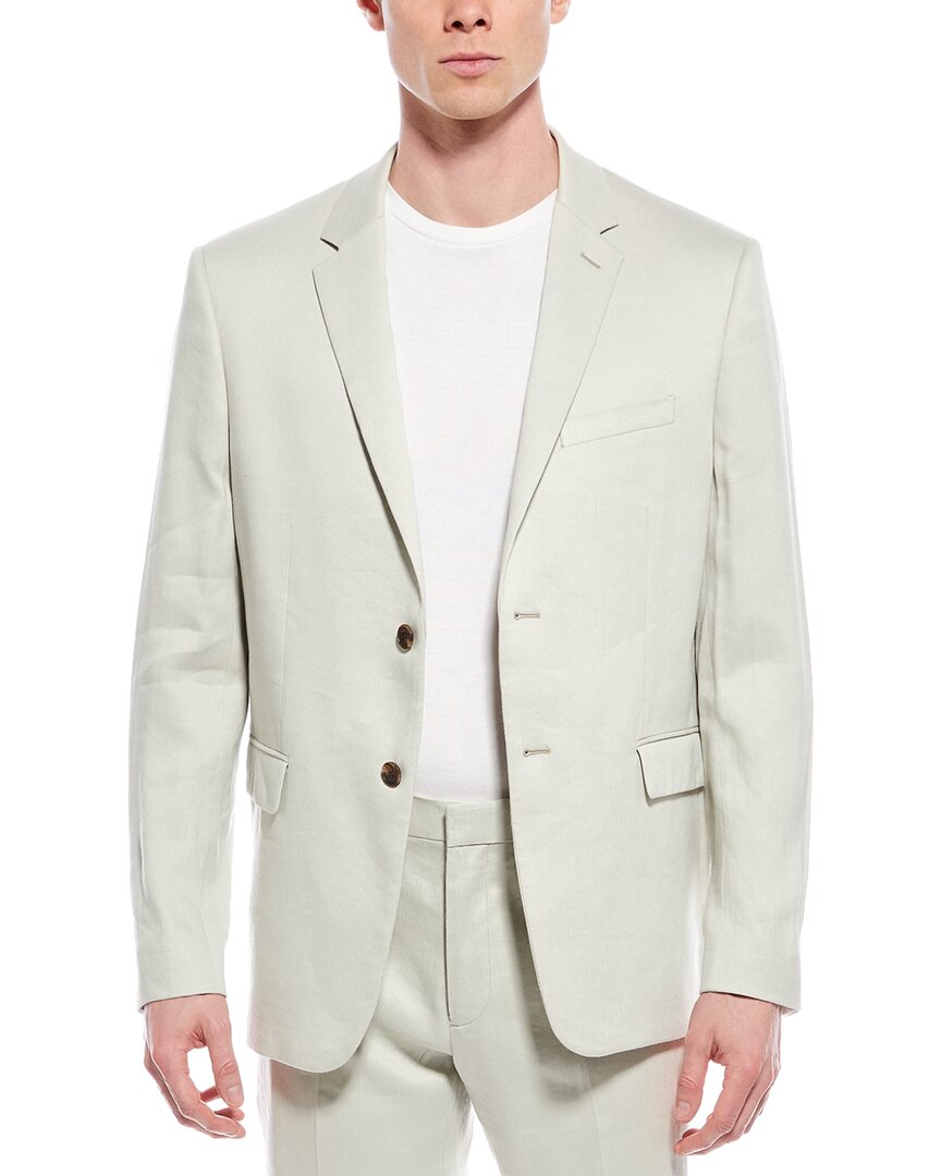 Theory Chambers Linen Suit Jacket In Beige