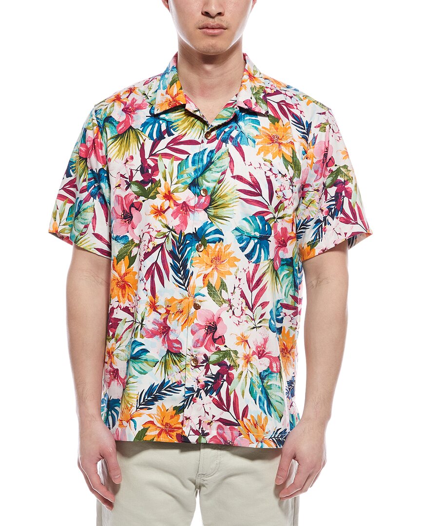 Tommy Bahama Garden Of Hope And Courage Silk-blend Camp Shirt