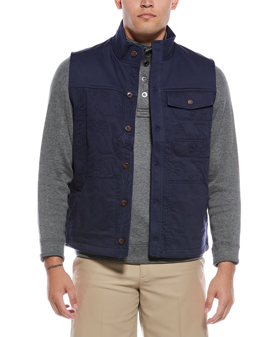 Tommy Bahama Fresno Flip Reversible Vest In Blue