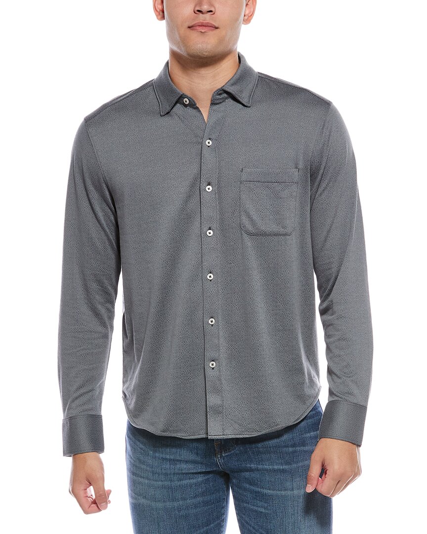 Tommy Bahama San Lucio Diamond Isles Shirt In Gray