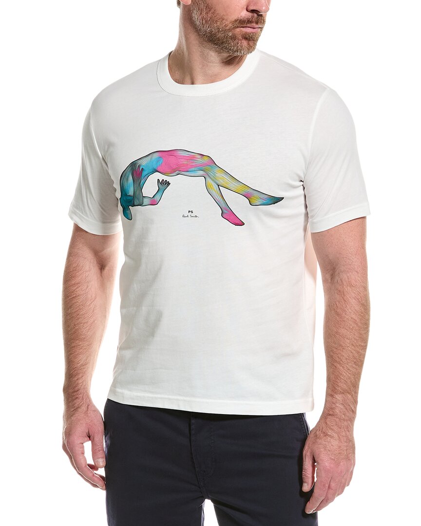 Ps By Paul Smith Levitating T-shirt In White