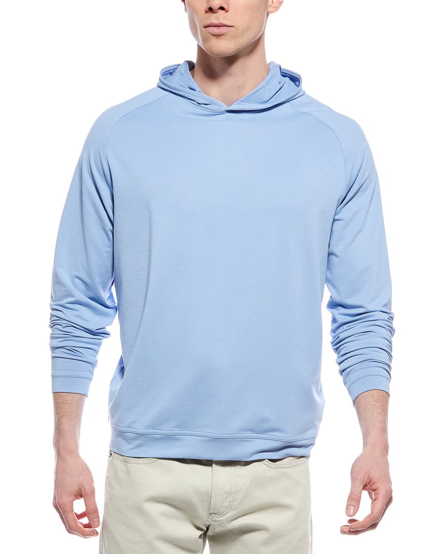 Peter Millar Wm Phoenix Open Pine Performance Hoodie In Blue