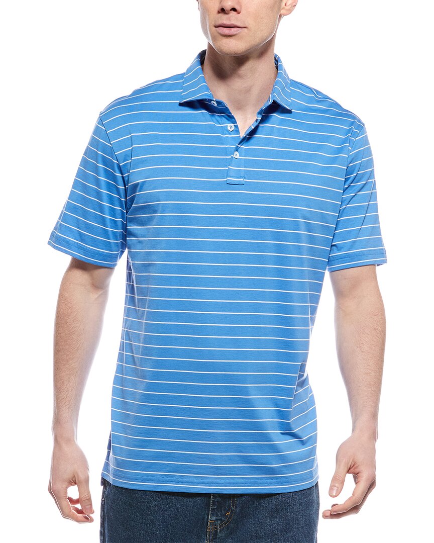 Peter Millar Crown Comfort Polo Shirt In Blue