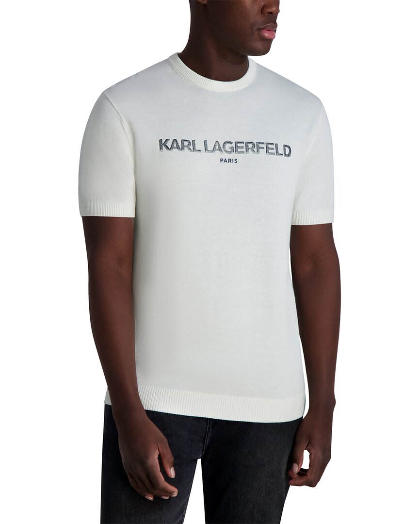 Karl Lagerfeld Paris Logo Short Sleeve Sweater