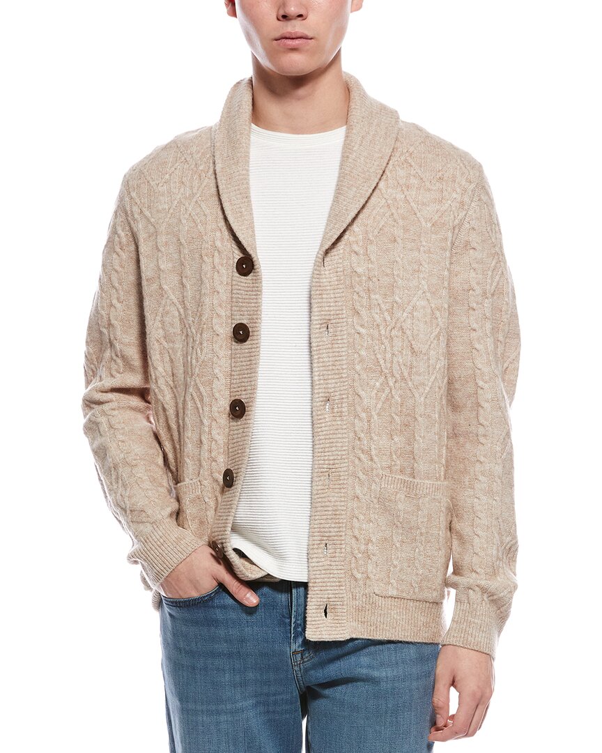 Paisley & Gray Wool-blend Cardigan In Brown