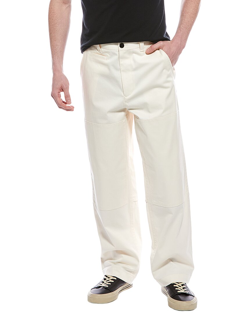 Theory Curtis Drawstring Pant In Good Linen In White