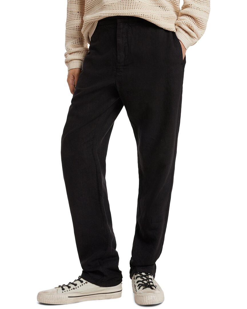 John Varvatos Sal Side Seam Pocket Linen-blend Pant