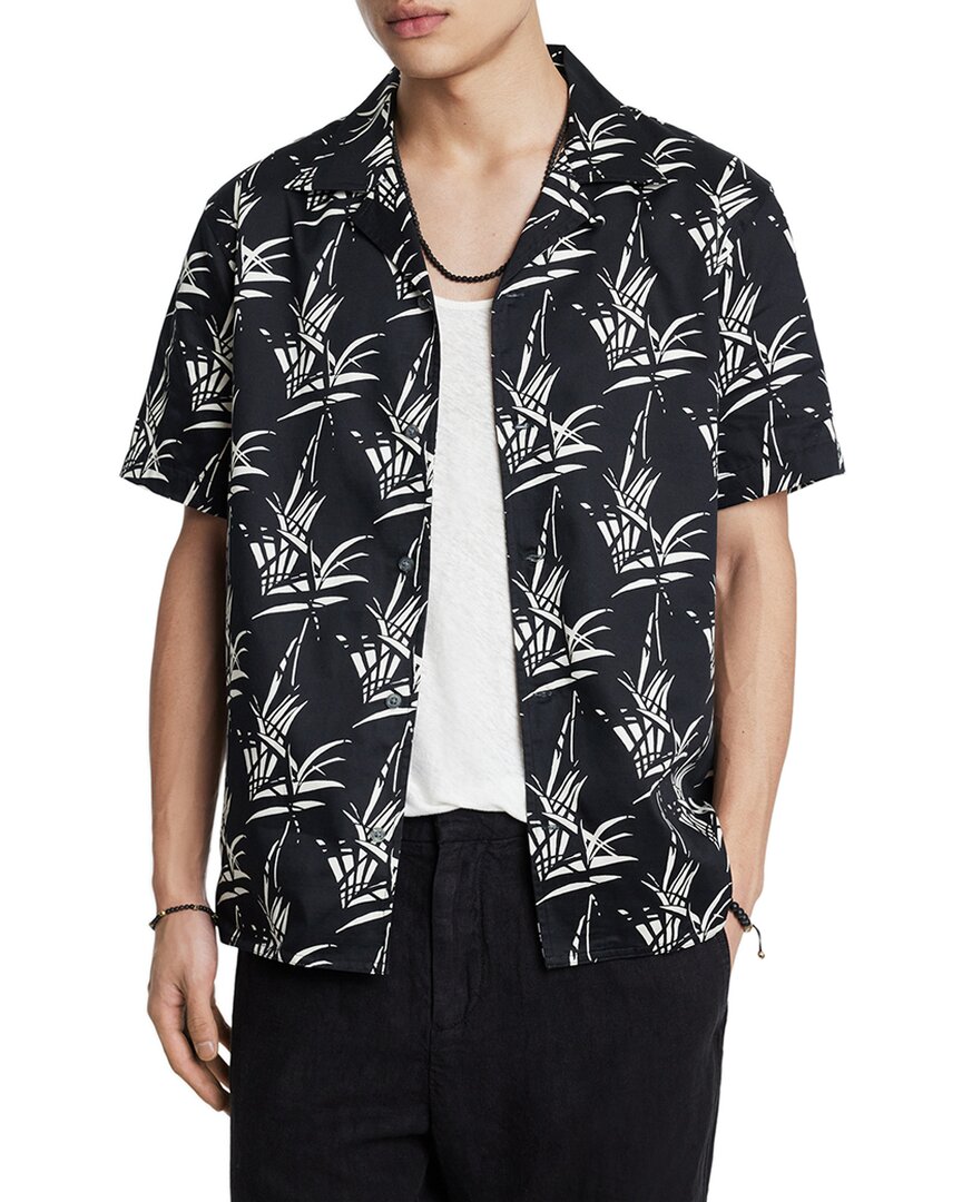 John Varvatos Danny Camp Collar Regular Fit Button Down Shirt