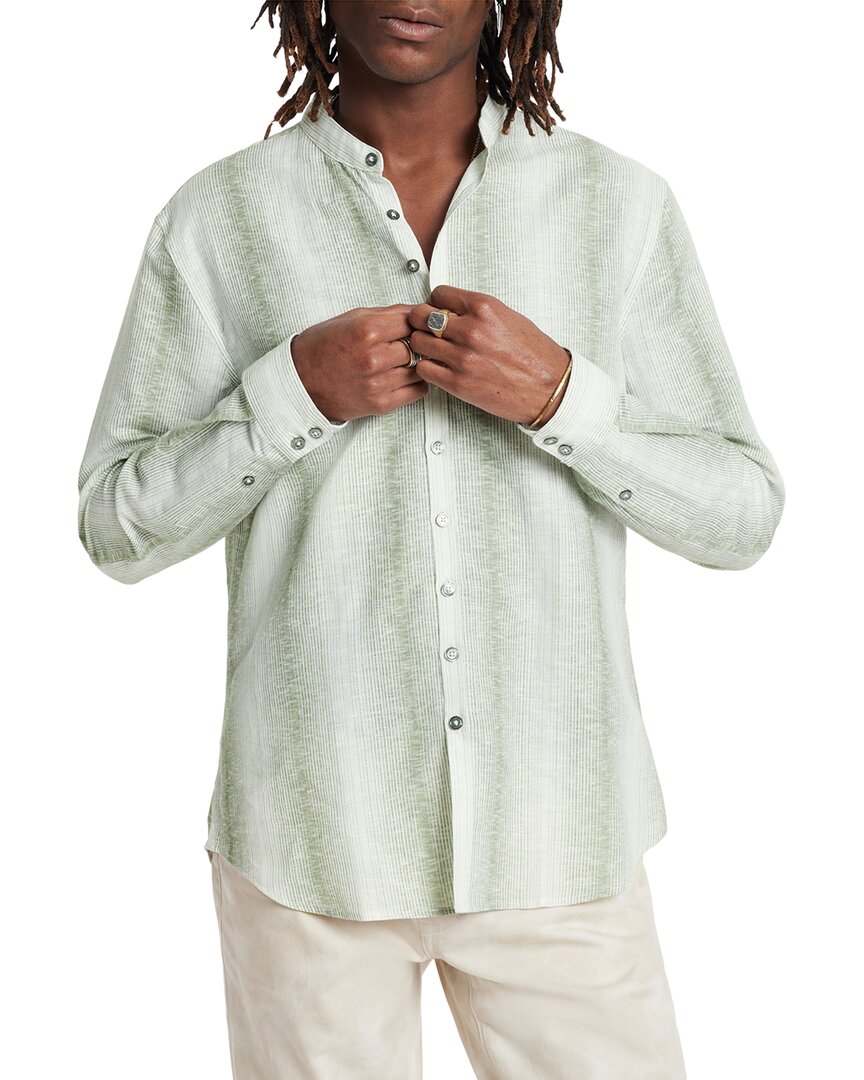 John Varvatos Multi Button Band Collar Shirt